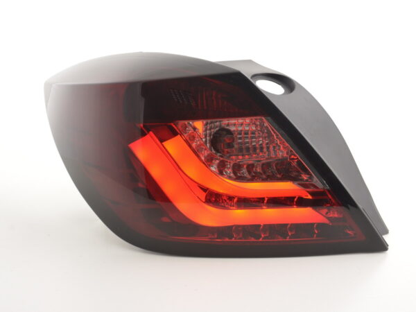 Feux arrière à LED Opel Astra H 3 portes année 04-08 rouge / noir -