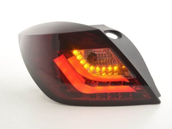 Feux arrière à LED Opel Astra H 3 portes année 04-08 rouge / noir - – Image 2