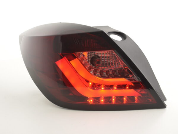 Feux arrière à LED Opel Astra H 3 portes année 04-08 rouge / noir - – Image 3