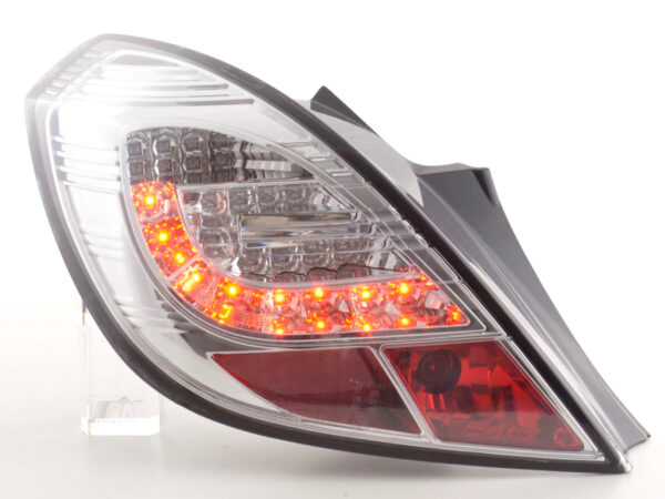 Kit feux arrières LED Opel Corsa D 3 portes 06-10 chrome -