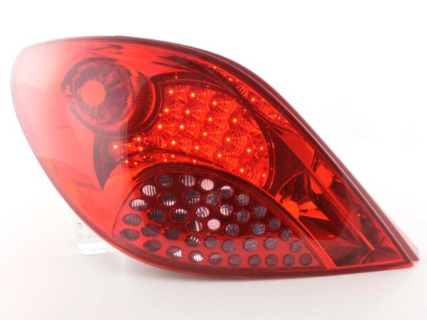 Kit feux arrières LED Peugeot 207 06-09 rouge -
