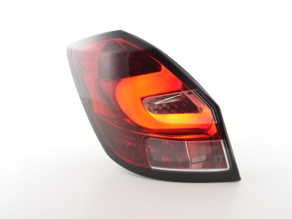 Feux arrière à LED Skoda Fabia 5 portes à partir de 2007 clair / rouge -