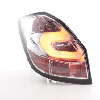 Jeu de feux arrière à LED Skoda Fabia 5J 5 portes. 07-10 chromé -