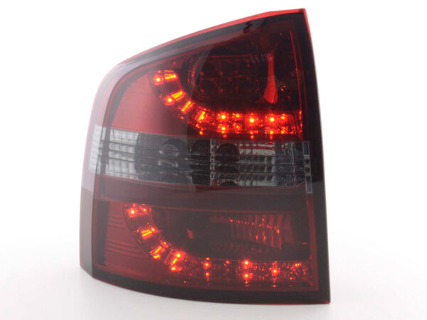 Set feux arrières LED Skoda Octavia Combi type 1Z 05-12 rouge / noir -