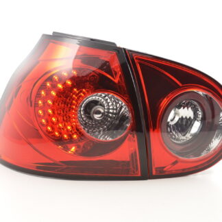 Kit feux arrières LED VW Golf 5 type 1K 2003-2008 rouge pour conduite à droite -