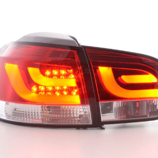 Kit feux arrières LED VW Golf 6 type 1K 2008-2012 rouge / clair -