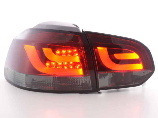 Kit feux arrières LED VW Golf 6 type 1K 2008-2012 rouge / noir -
