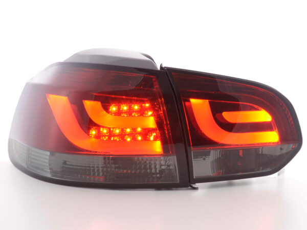 Kit feux arrières LED VW Golf 6 type 1K 2008-2012 rouge / noir - – Image 2