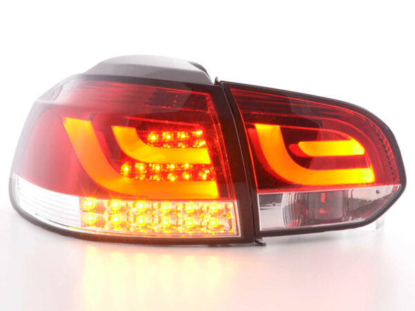 Set feux arrières LED VW Golf 6 type 1K 2008 à 2012 rouge / clair avec clignotants LED - – Image 3