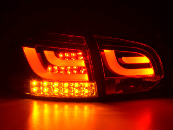 Set feux arrières LED VW Golf 6 type 1K 2008 à 2012 rouge / clair avec clignotants LED - – Image 5