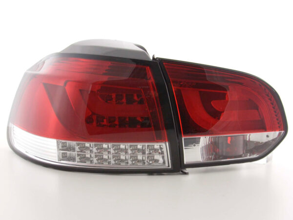 Set feux arrières LED VW Golf 6 type 1K 2008 à 2012 rouge / clair avec clignotants LED - – Image 6