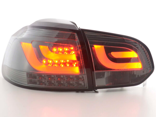 Kit feux arrières LED VW Golf 6 type 1K 2008-2012 noir avec clignotants LED - – Image 2