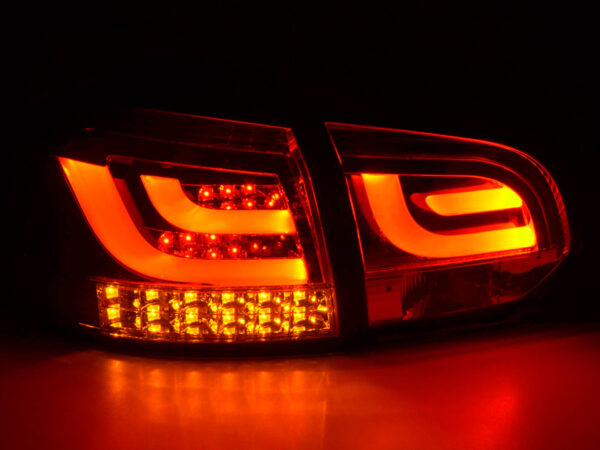Set feux arrières LED VW Golf 6 type 1K 2008-2012 chrome avec clignotants LED - – Image 5
