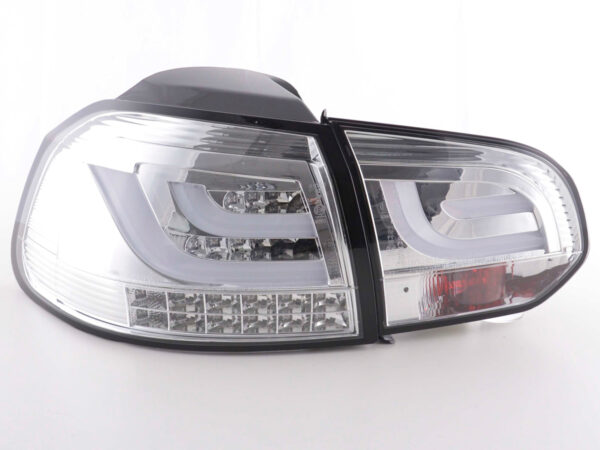 Set feux arrières LED VW Golf 6 type 1K 2008-2012 chrome avec clignotants LED - – Image 6