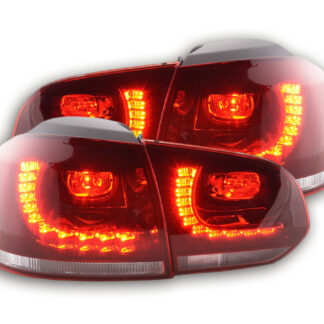 Kit feux arrières LED VW Golf 6 type 1K 2008-2012 rouge / clair -