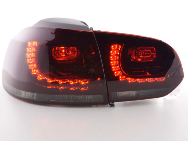 Feux arrières à LED VW Golf 6 Type 1K 2008-2012 rouge / noir look GTI -