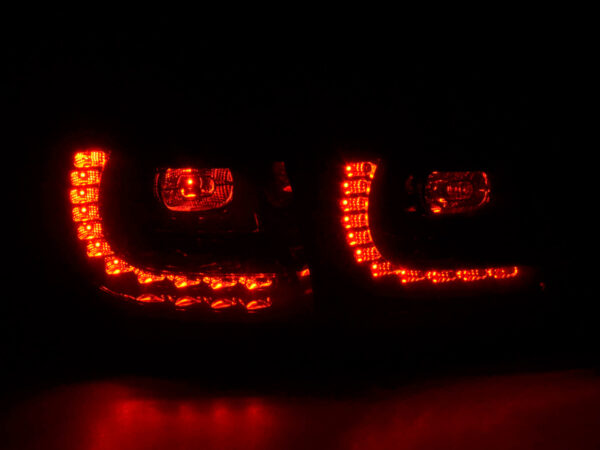 Feux arrières à LED VW Golf 6 Type 1K 2008-2012 rouge / noir look GTI - – Image 4