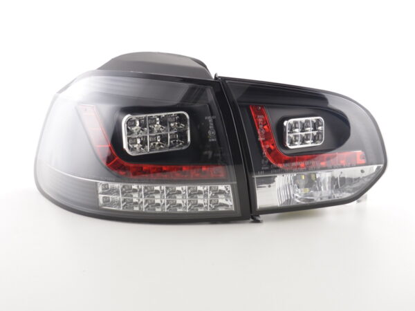 Kit feux arrières LED VW Golf 6 type 1K 2008-2012 noir avec clignotants LED pour conduite à droite - – Image 5