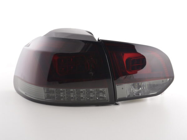 Kit feux arrières LED VW Golf 6 type 1K 2008-2012 rouge / noir avec clignotants LED pour conduite à droite - – Image 5