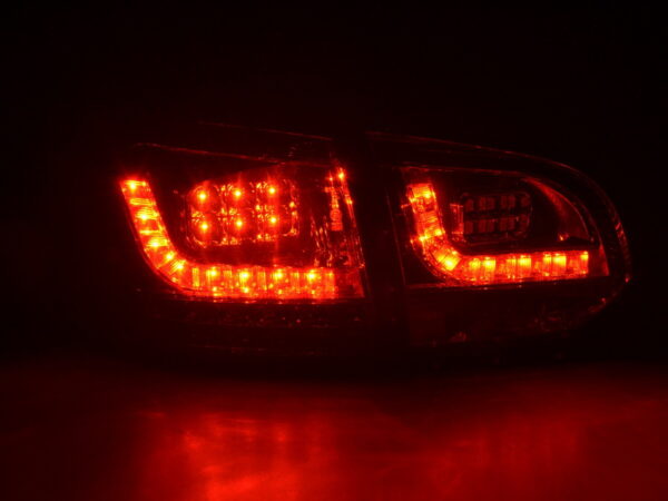 Kit feux arrières LED VW Golf 6 type 1K 2008-2012 noir avec clignotants LED pour conduite à droite - – Image 3