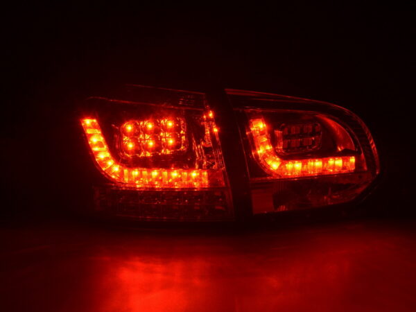 Set feux arrières LED VW Golf 6 type 1K 2008-2012 chromé avec clignotants LED pour conduite à droite - – Image 3