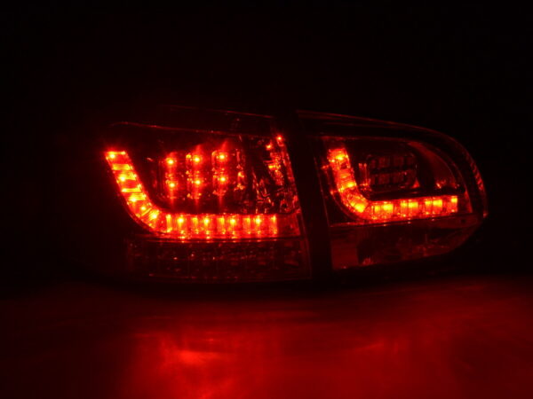 Kit feux arrières LED VW Golf 6 type 1K 2008-2012 rouge / clair avec clignotants LED pour conduite à droite - – Image 3