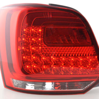 Feux arrière à LED VW Polo 6R à partir de 2009 clair / rouge -