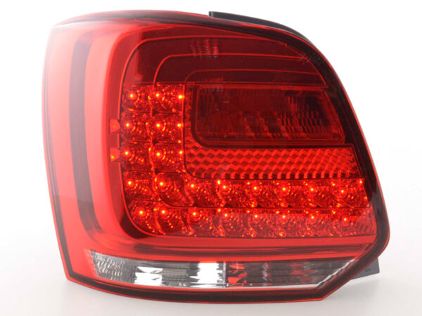 Feux arrière à LED VW Polo 6R à partir de 2009 clair / rouge -