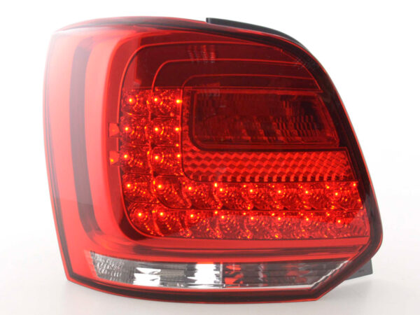 Feux arrière à LED VW Polo 6R à partir de 2009 clair / rouge - – Image 2