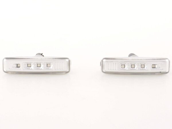 Jeu de clignotants latéraux à LED BMW 5er E39, chrome -