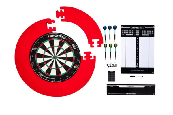 Darts Jeu de fléchettes de tournoi avec accessoires rouge 8 pièces - Longfield Darts – Image 8