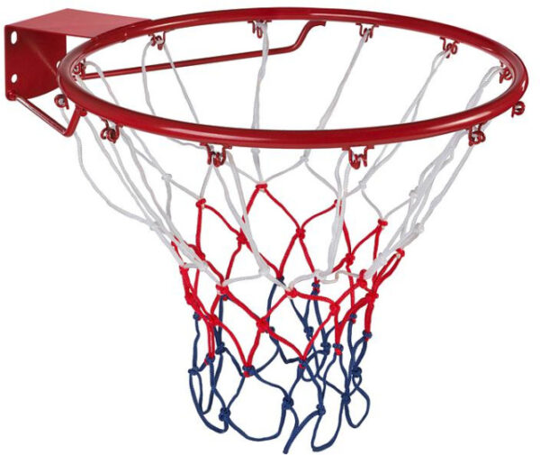 Basket-ball Anneau de basket + filet 45 cm rouge - Midwest – Image 3