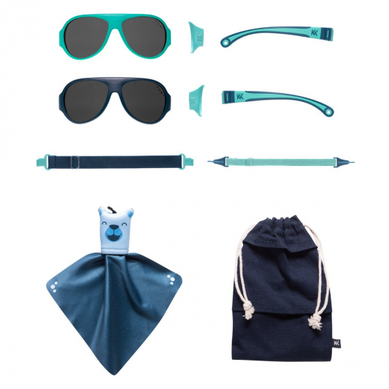 Lunettes de soleil Lunettes de soleil Click & Change pour enfants 2-5 ans bleu 2 pcs - Mokki – Image 8
