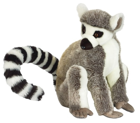 cuddles lémurien méga câlin 50 cm peluche grise - National Geographic – Image 4