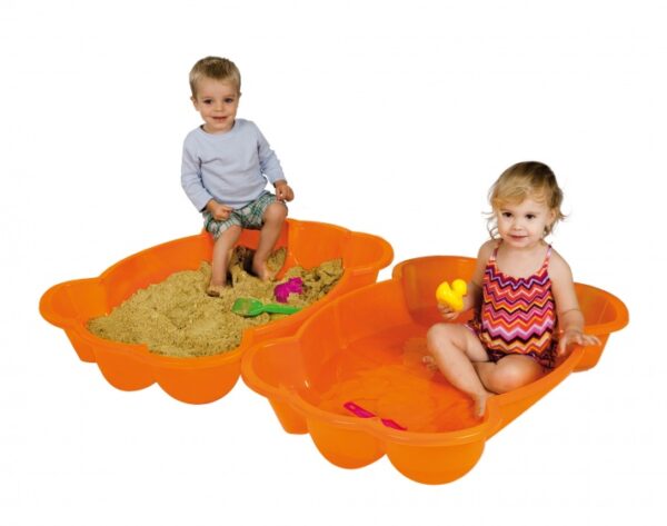 Bacs à sable bac à sable avec couvercle Krab 96 x 68 x 18 cm orange - Paradiso Toys – Image 8