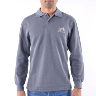 Polo, polo, chemise, top moderne, design de classe, gris taille M -