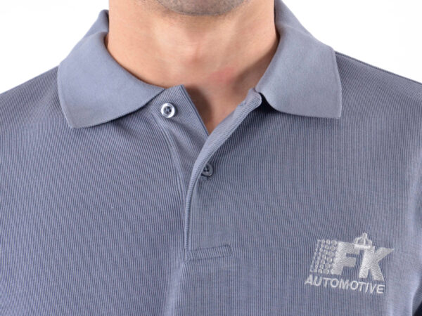 Polo, polo, chemise, top moderne, design de classe, gris taille M - – Image 4