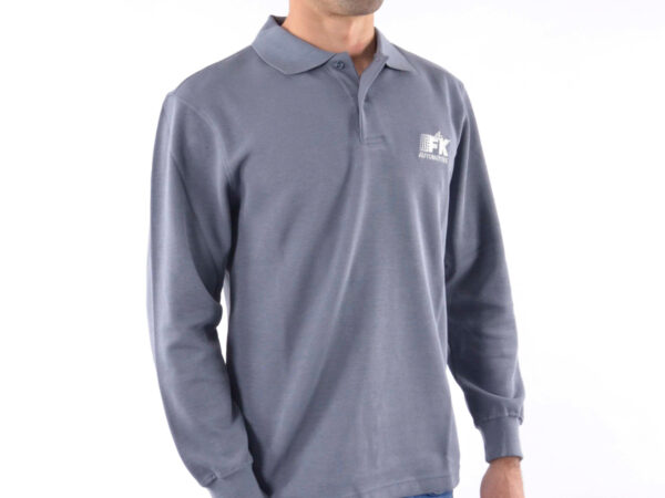 Polo, polo, top moderne, design de classe, gris taille S - – Image 2