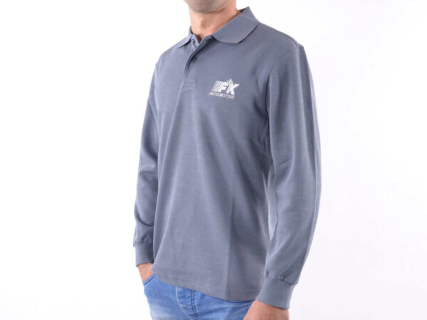 Polo, polo, top moderne, design de classe, gris taille S - – Image 3