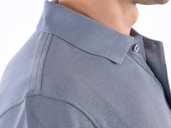 Polo, polo, top moderne, design de classe, gris taille S - – Image 7