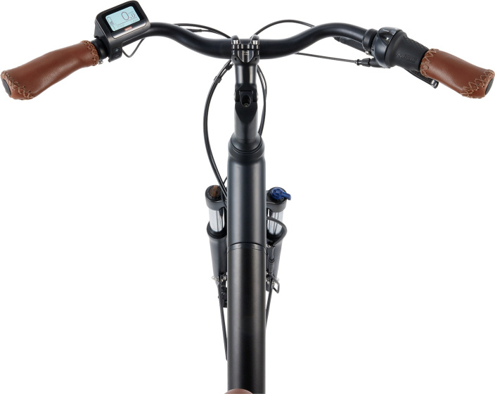 Vélos de ville électriques Novel FM 28 Pouces 59 cm Femme 7SP Hydraulique Frein à disque Noir mat - Popal – Image 15