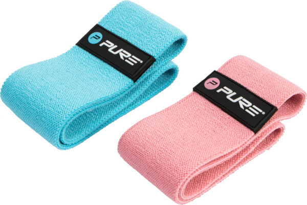 Rouleaux de mousse bandes de résistance polyester bleu/rose 2 pièces - Pure2Improve – Image 6