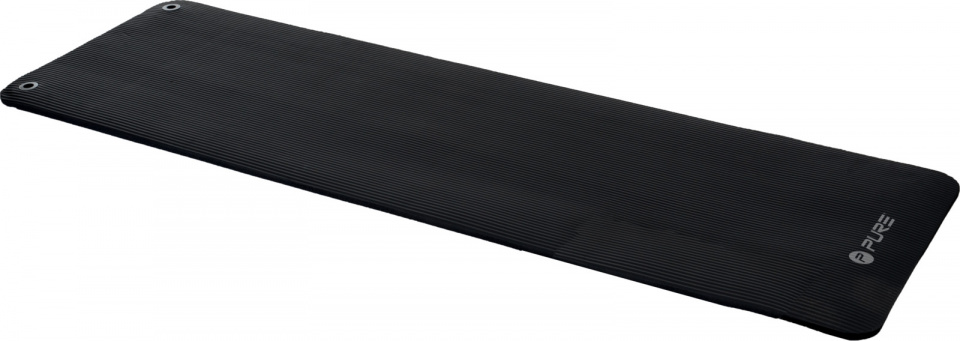 Fitness tapis tapis de fitness NBR 182 x 61 cm PVC noir - Pure2Improve – Image 4