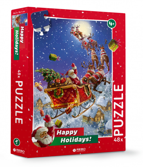 Puzzles Santa puzzle junior carton 48 pièces - Rebo Productions – Image 5