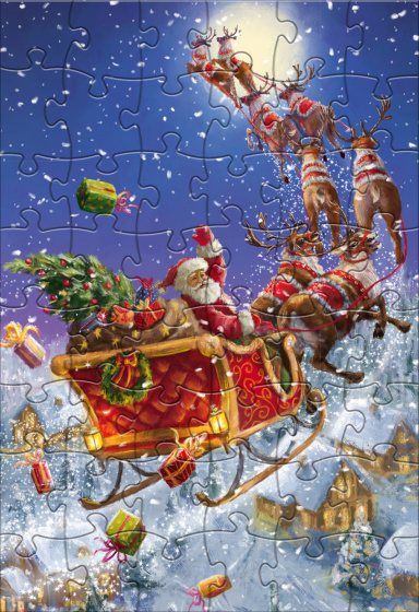 Puzzles Santa puzzle junior carton 48 pièces - Rebo Productions – Image 6