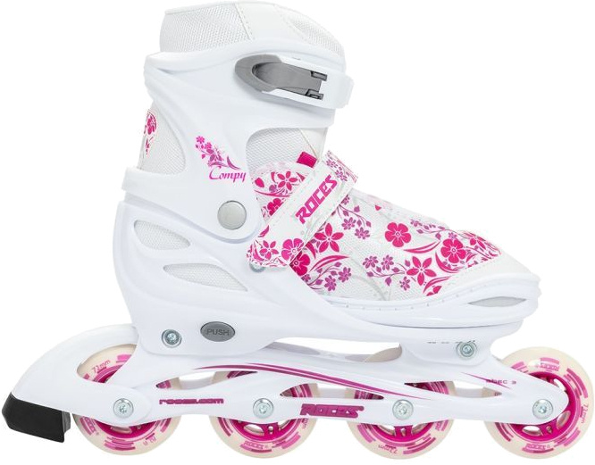 Patins à roulettes en ligne Compy 8.0 inline skates softboot girls white/pink size 34-37 - Roces – Image 8