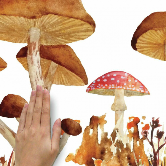 Wall decals Mushroom Sticker mural Junior 83,51 x 127 cm Marron - RoomMates – Image 12
