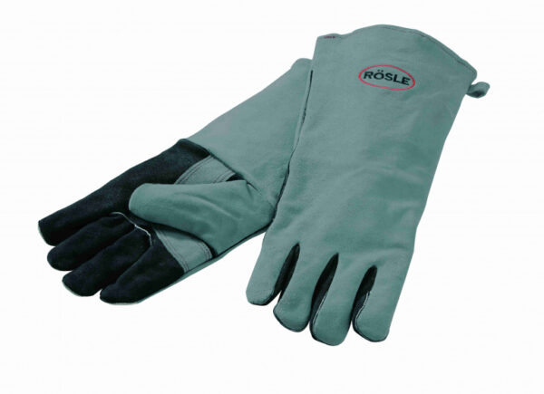 Oven gloves gants barbecue 41,5 cm cuir noir/gris taille unique - Rösle – Image 4
