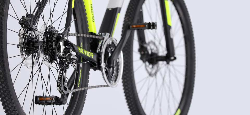 VTT Hardtail Lux 27.5 Pouces 51 cm Homme 24SP Hydraulique Frein à disque Noir/Jaune - Rucanor – Image 12
