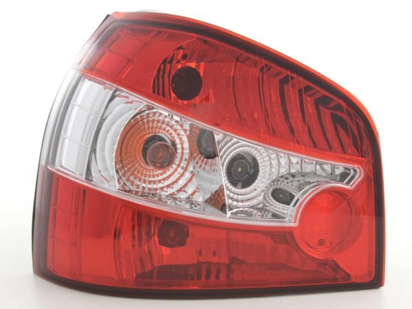 Jeu de feux arrière Audi A3 type 8L 96-00, rouge / clair -